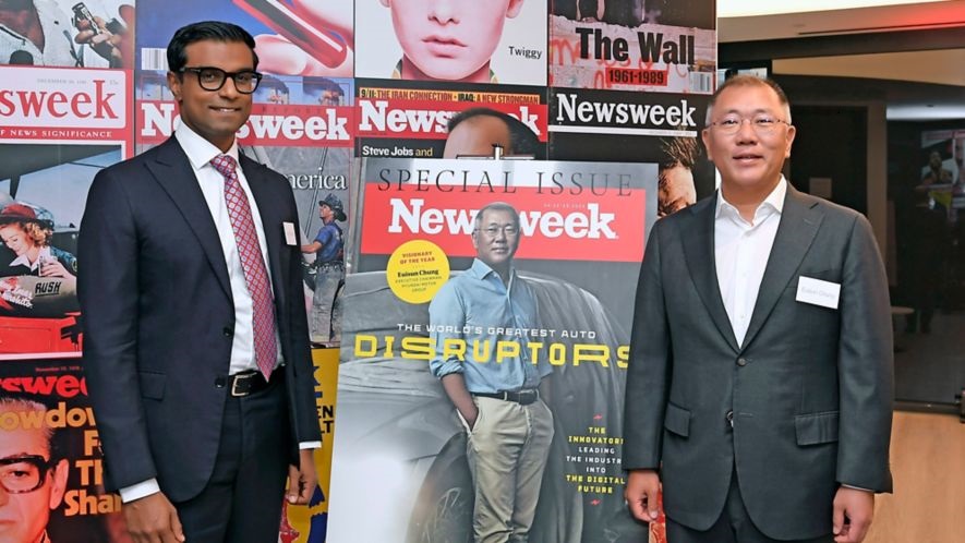 Euisun Chung, Prezes Hyundai Motor Group, okrzyknięty „Wizjonerem roku” w konkursie Newsweek Best World’s Auto Disruptors Award